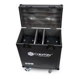 ColorKey 2-Piece Flight Case with Castors for Creator Spot 250 Moving Head Light Black