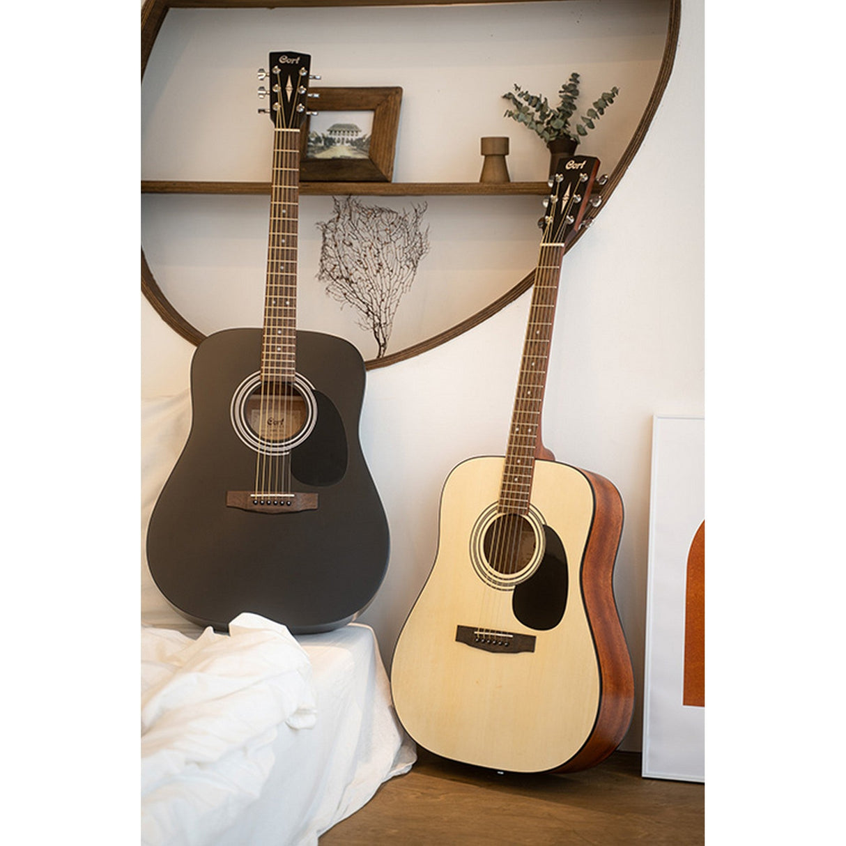Cort AD810 Dreadnought Acoustic Guitar Natural - guitar