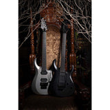 Cort X500 Menace Multi-Scale 6-string Electric Guitar, Black Satin