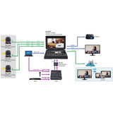 Datavideo HS-1650T HDBaseT Portable Streaming Production Switcher