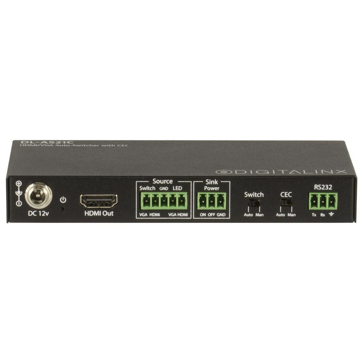 DigitaLinx DL-AS21C HDMI + VGA Auto-Switcher with CEC Control