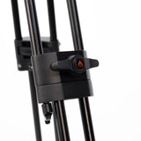 E-Image EI-7100-AAD 2-Stage Aluminum 100mm Fluid Head Tripod Kit with Dolly