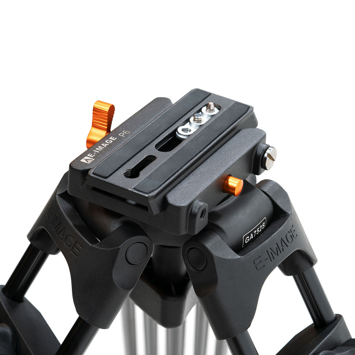 E-Image GA752SD-PTZ Aluminum Tripod with Dolly/75mm Flat Base and Quick Release for PTZ Cameras