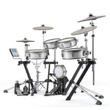 EFNOTE 3 Acoustic Designed Electronic Drum Set, White / Sparkle