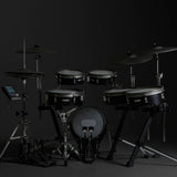 EFNOTE 3X Acoustic Designed Electronic Drum Set, Black Oak Wrap