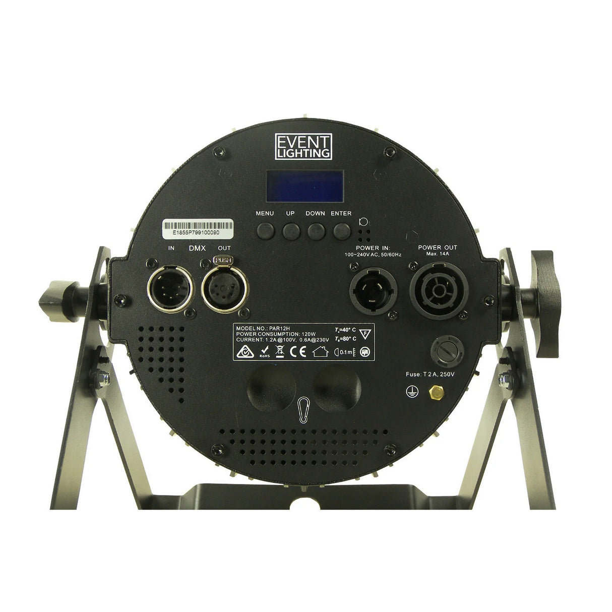 Event Lighting PAR12H Indoor RGBWA+UV LED Pro Par