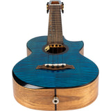 Flight Comet EQ-A Tenor Solid Flamed Maple Rosewood Ukulele, Blue