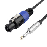 Gator GCWB-SPK-1TL Backline Series 1/4-Inch Straight TS to Straight Twist Lock Connector Speaker Cable