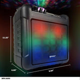 Gemini MPA-K650 6.5-Inch LED Bluetooth Rechargeable Karaoke Speaker