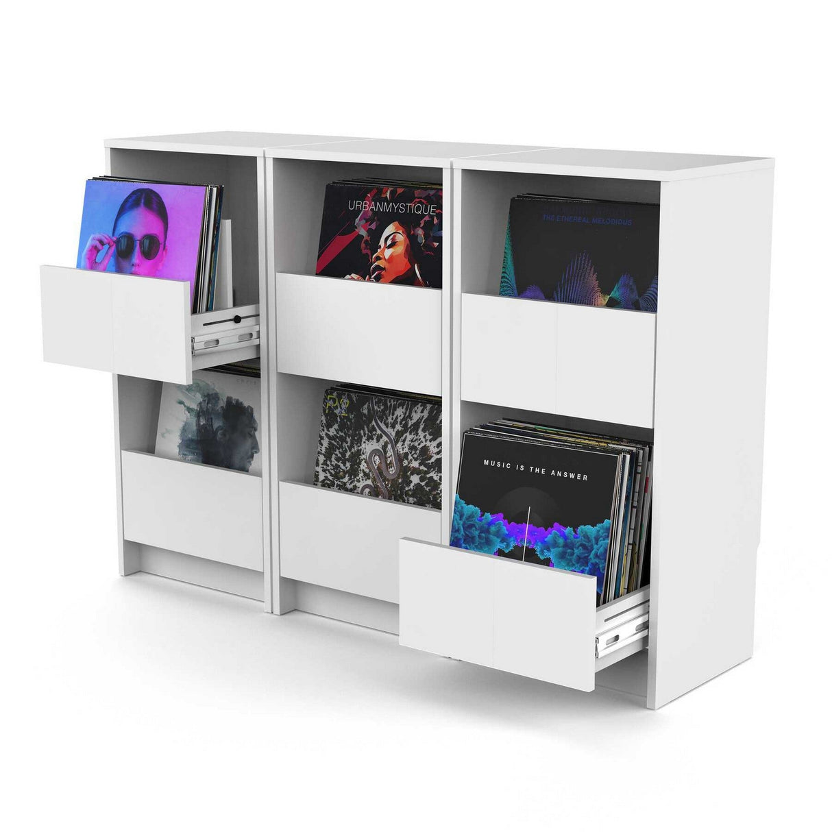 Glorious Vinyl Vault Record Storage Cabinet