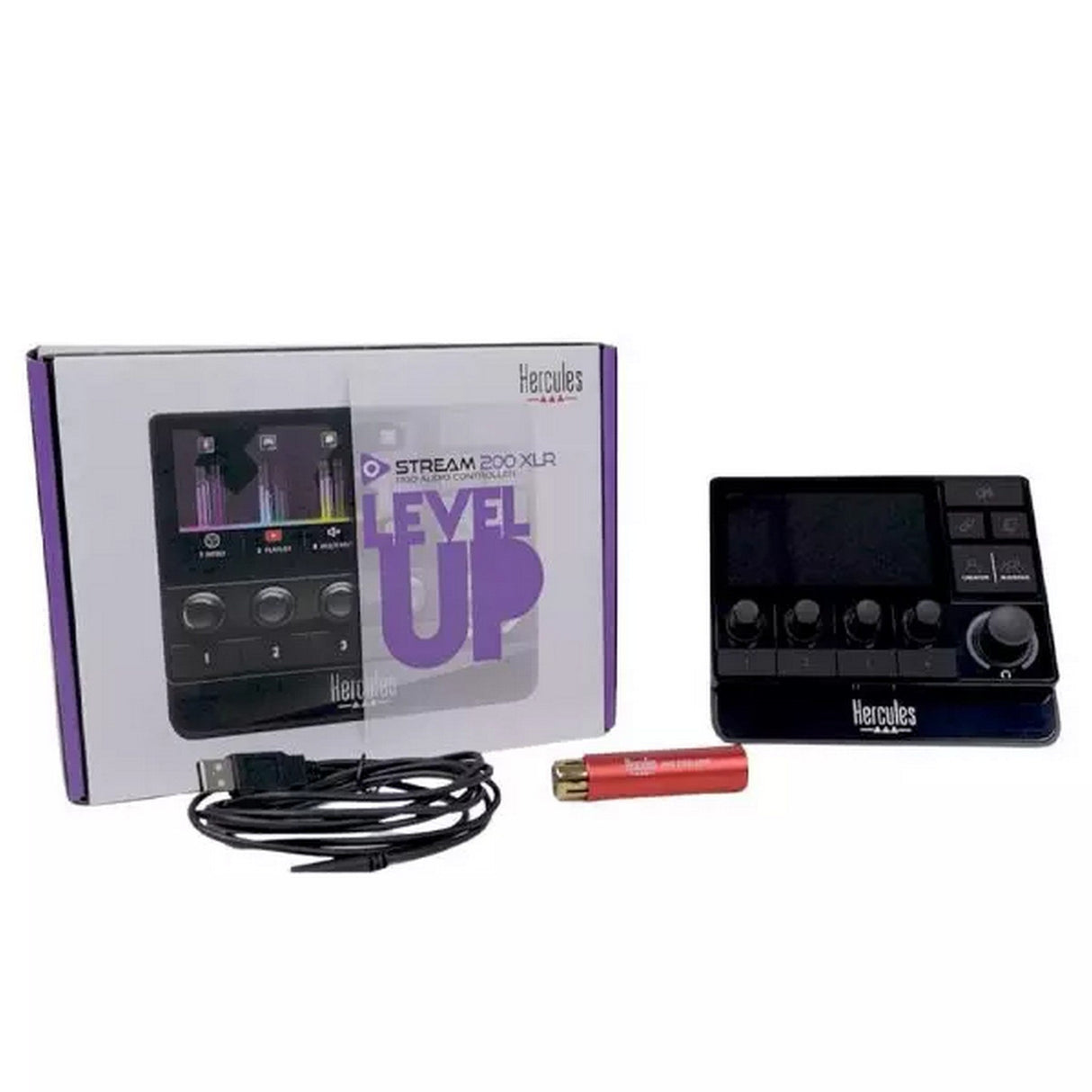 Hercules Stream 200 XLR 4-Volume Encoder Advanced Audio Controller