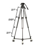 Ikan PT419W-TK-TRIPOD 19-Inch Widescreen Teleprompter, Tripod, Dolly Turnkey, and Travel Kit