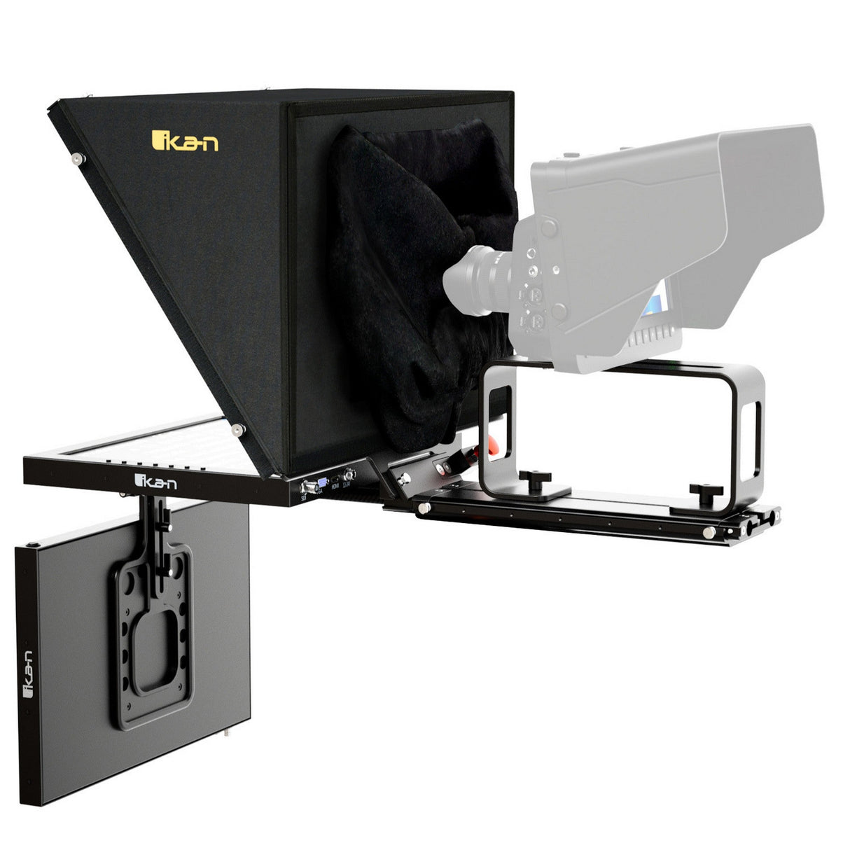 Ikan 15-Inch Teleprompter, Pedestal and Dolly Turnkey System