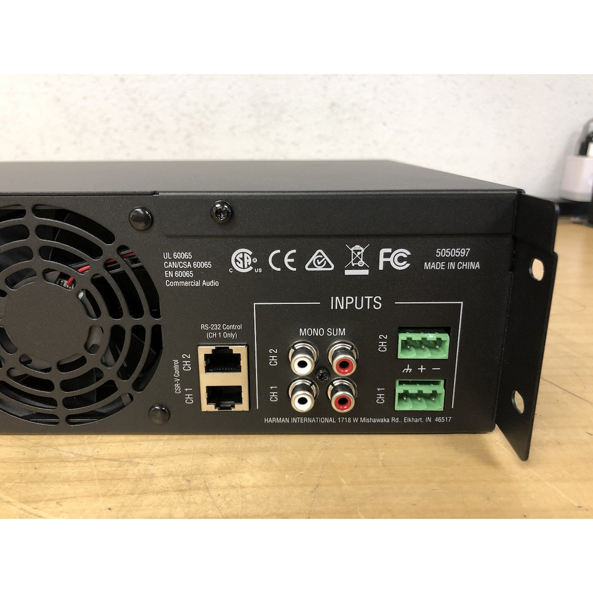 JBL CSA2300Z Dual-Channel 300W Power Amplifier (Used)
