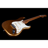 JET Guitars JS-300 Canadian Roasted Maple Basswood Electric Guitar with SSS Ceramic Pickup, Gold