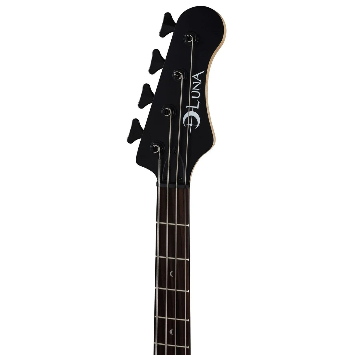 Luna Guitars Tatoo 34-Inch Long Scale Satin Natural Electric Bass Guitar, 4-String