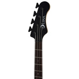 Luna Guitars Tatoo 34-Inch Long Scale Satin Natural Electric Bass Guitar, 4-String