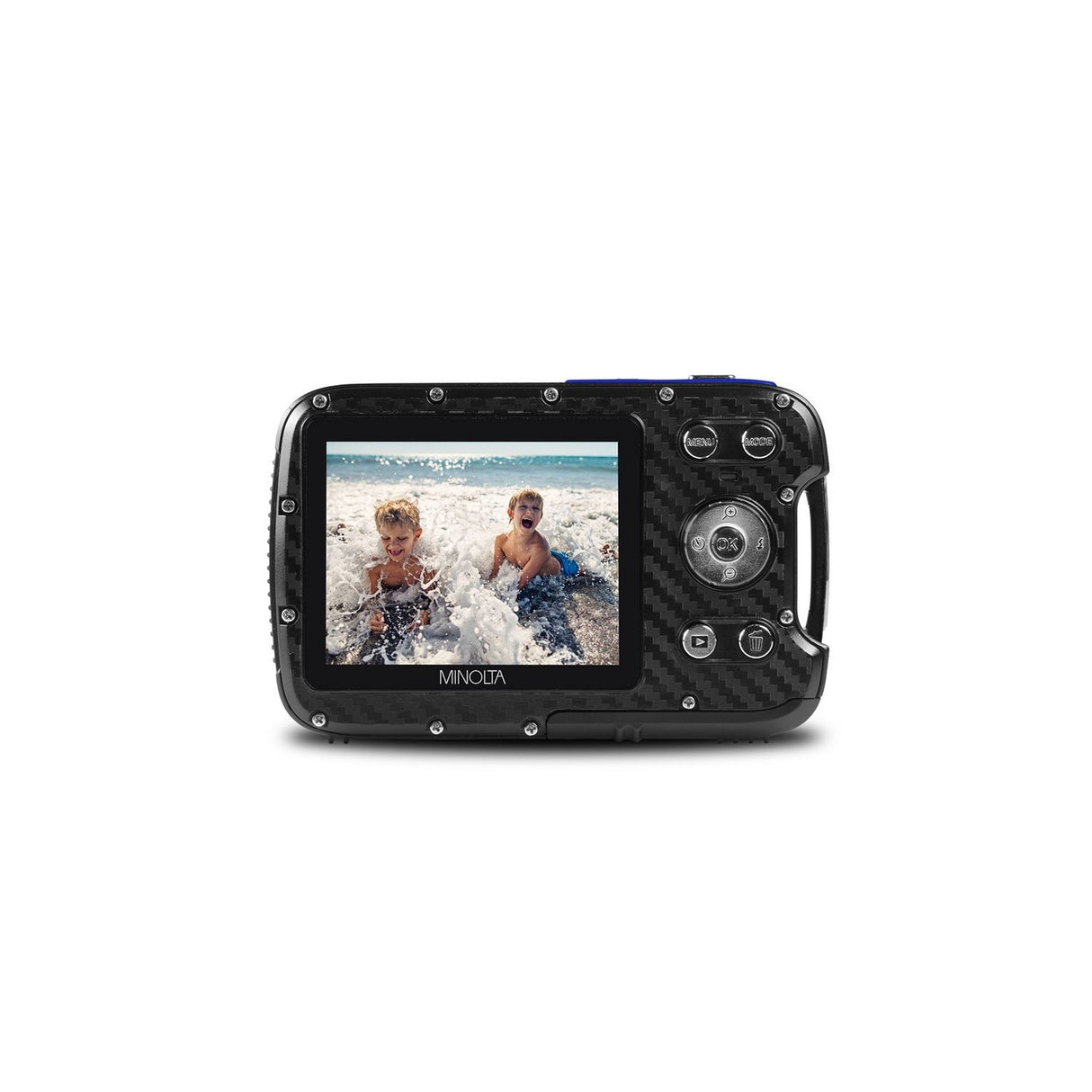 Minolta MN30WP 21 MP 1080P HD Waterproof Digital Camera, Blue