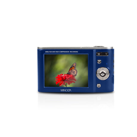 Minolta MND20 44 MP 2.7K Ultra HD Digital Camera Blue