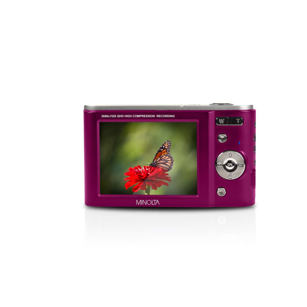 Minolta MND20 44 MP 2.7K Ultra HD Digital Camera Magenta