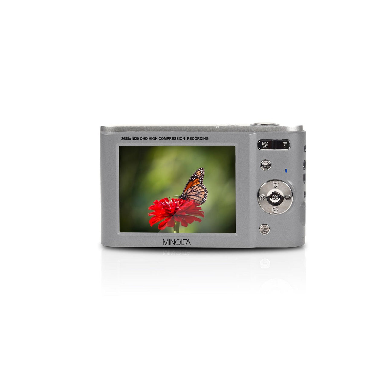 Minolta MND20 44 MP 2.7K Ultra HD Digital Camera Silver