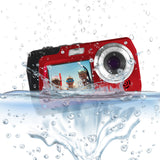 Minolta MN40WP 48 MP 2.7K Ultra HD Waterpoof Digital Camera, Red