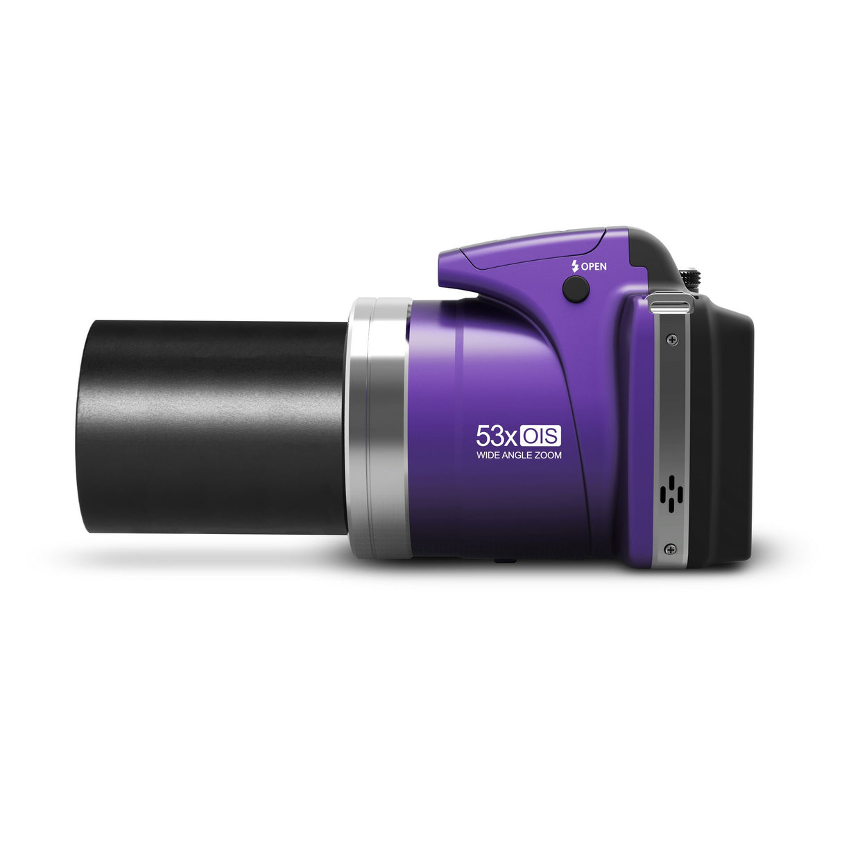 Minolta MN53Z 16 MP HD Bridge Digital Camera with 53x Optical Zoom, Purple