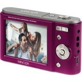 Minolta MND20 44 MP 2.7K Ultra HD Digital Camera, Magenta