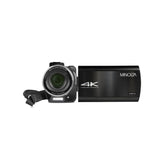 Minolta MN4K100Z 4K Ultra HD Camcorder with 10x Optical Zoom, Black