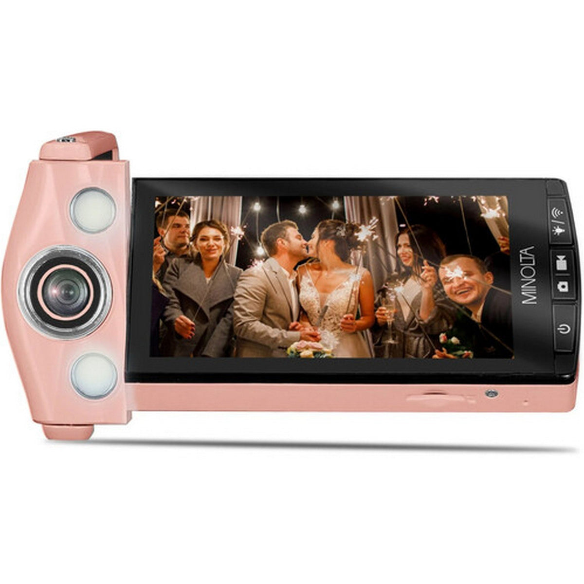 Minolta MN4KFLIP 4K Vlogging Camera with 64MP Photos and Selfie Stand