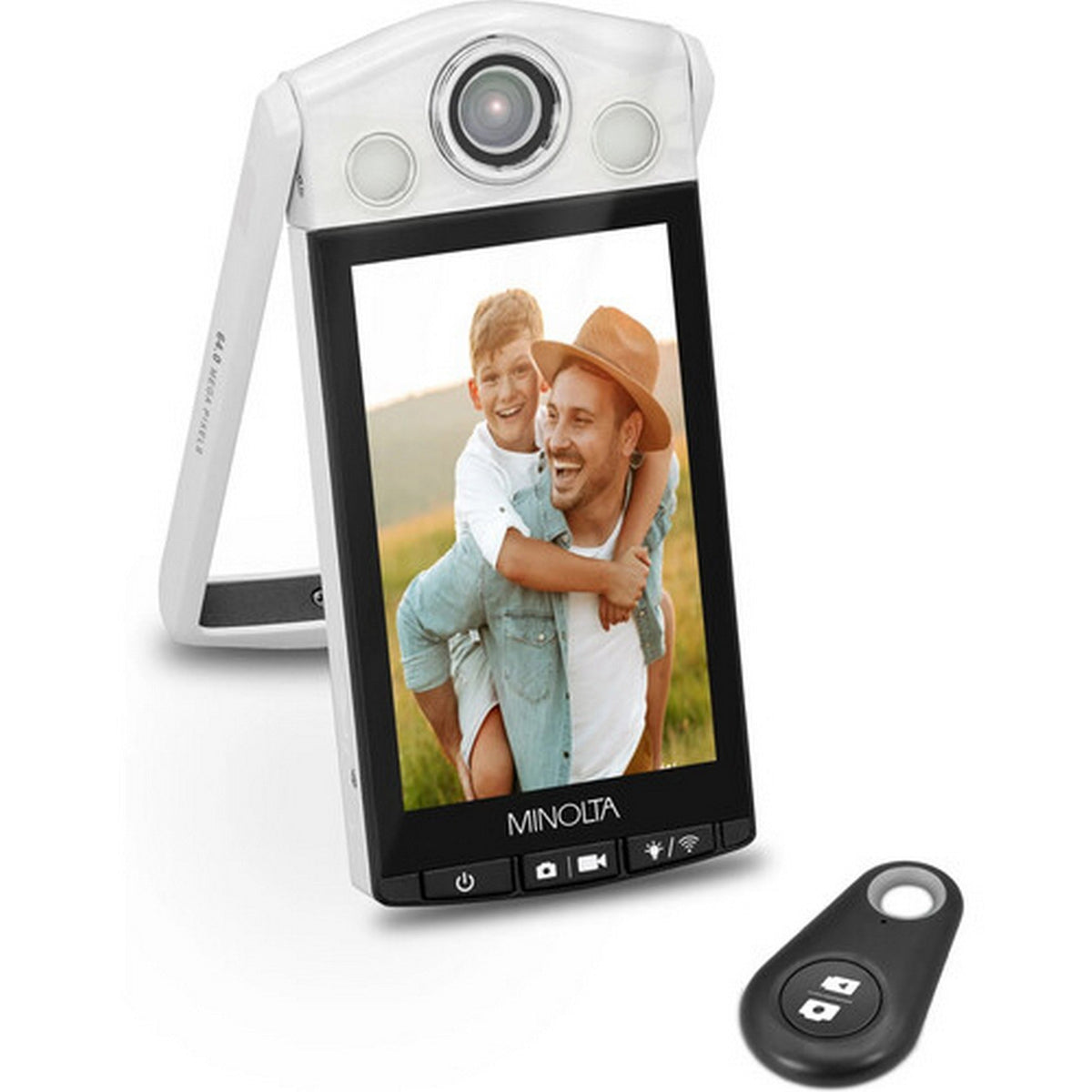 Minolta MN4KFLIP 4K Vlogging Camera with 64MP Photos and Selfie Stand