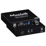 MuxLab 500485 HDMI 2.0 Fiber Extender Kit (Single Mode)