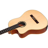 Ortega Guitars RCE125SN-L Family Series Full Size Acoustic Electric Guitar