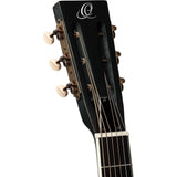 Ortega Guitars RRG30E-DD Americana Series Resonator Guitar Distressed Satin Denim