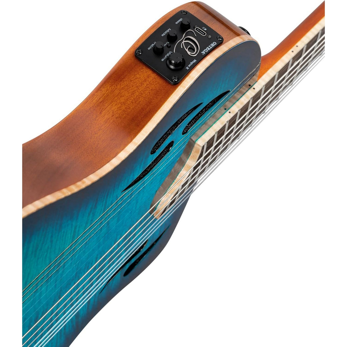 Ortega Guitars RTPDLX-FMA TourPlayer Series Full Size Acoustic Electric Guitar