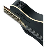 Ortega Guitars RTPSTD-SBK-L TourPlayer Series Full Size Acoustic Electric Guitar