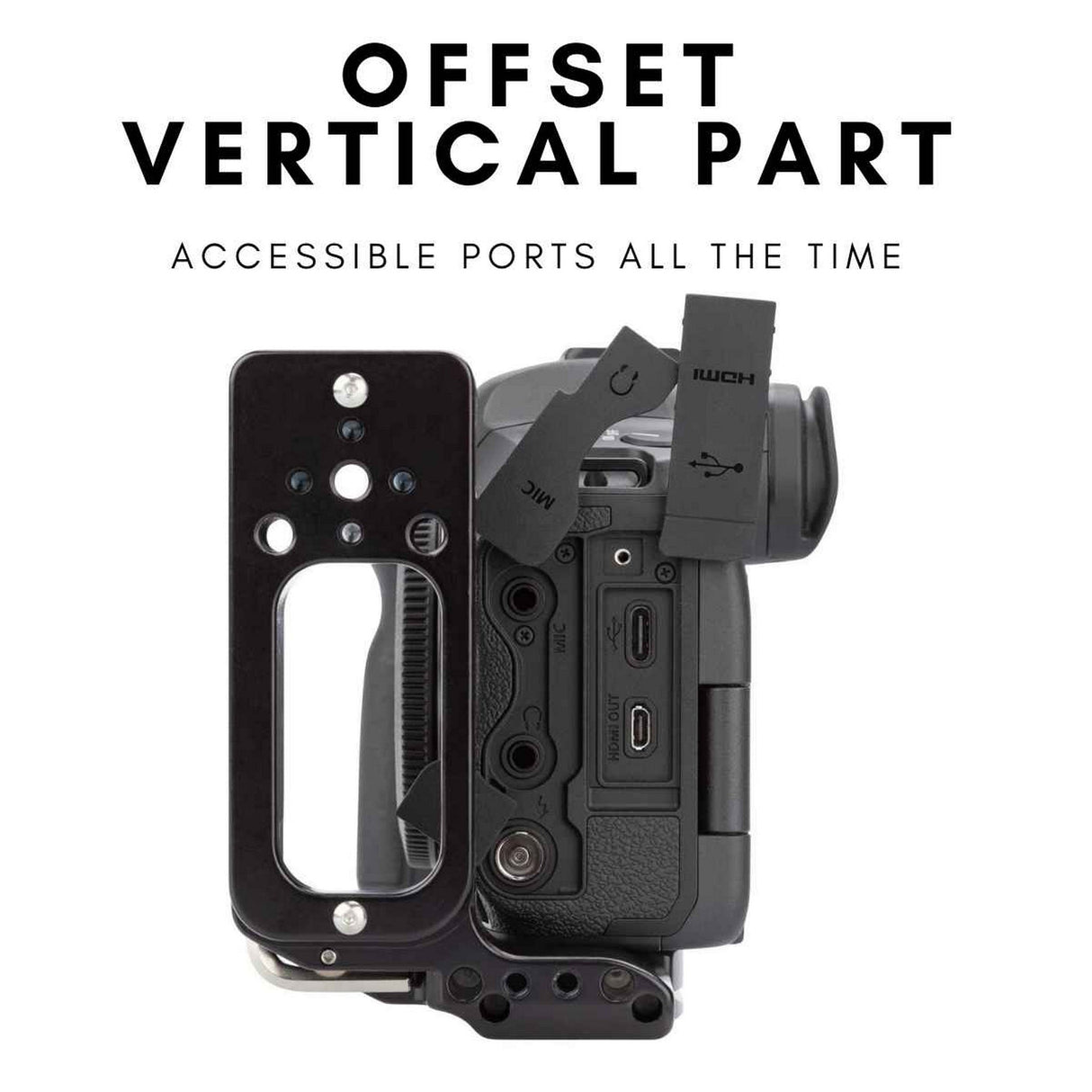 ProMediaGear PLCR56 Arca-Swiss L-Bracket for Canon EOS R5 / R6 / R5 Mark II / R6 Mark II Mirrorless Camera