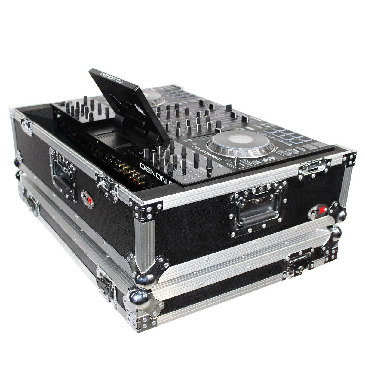 ProX XS-PRIME4 Case for Denon PRIME 4 DJ Controller with Rack Space and Wheels