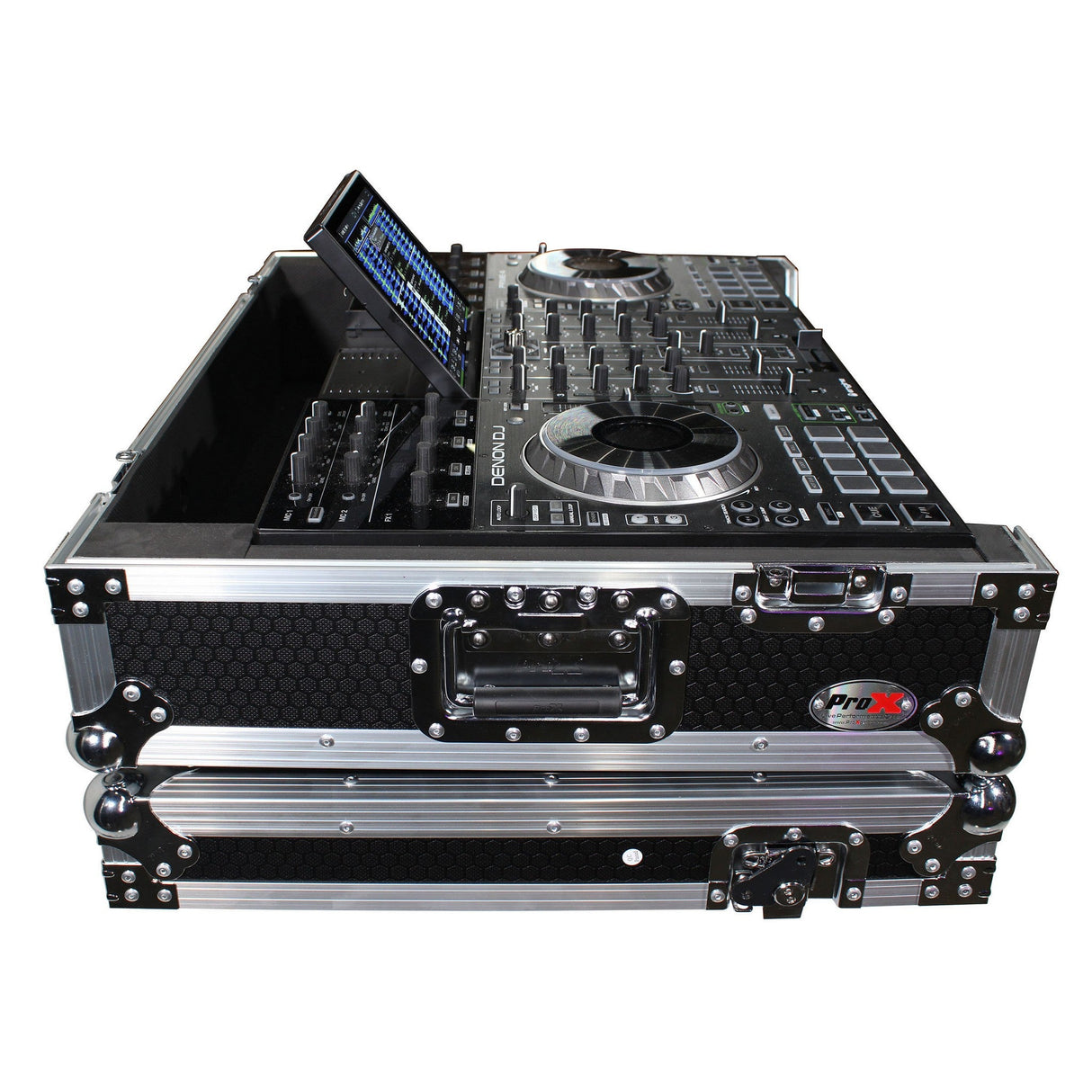 ProX XS-PRIME4 Case for Denon PRIME 4 DJ Controller with Rack Space and Wheels