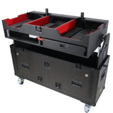 ProX XZF-CDM3K BLK Flip-Ready Easy Retracting Hydraulic Lift Case for Pioneer DJ CDJ-3000 and DJM-900 NXS2 System