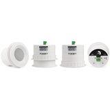Pure Resonance Audio Background Music System with (4)C3 3-Inch Ceiling Speakers and MA30BT Bluetooth Mixer Amplifier