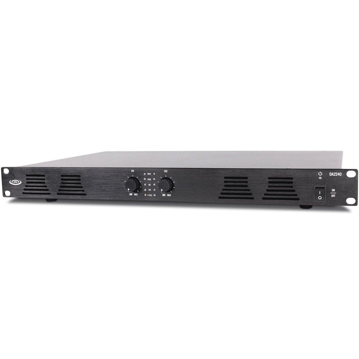 Pure Resonance Audio DA2240 240W 2-Channel Dual Impedance Rack Mount Power Amplifier