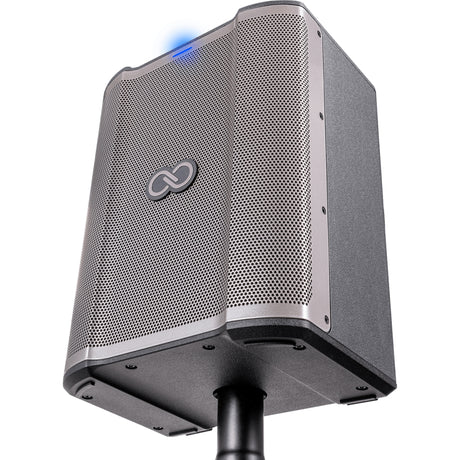 Alto Professional Sheeran Busker Special Edition portable PA speaker in titanium gray grille with Sheeran Infinity badge, 200W battery-powered for busking and live performance