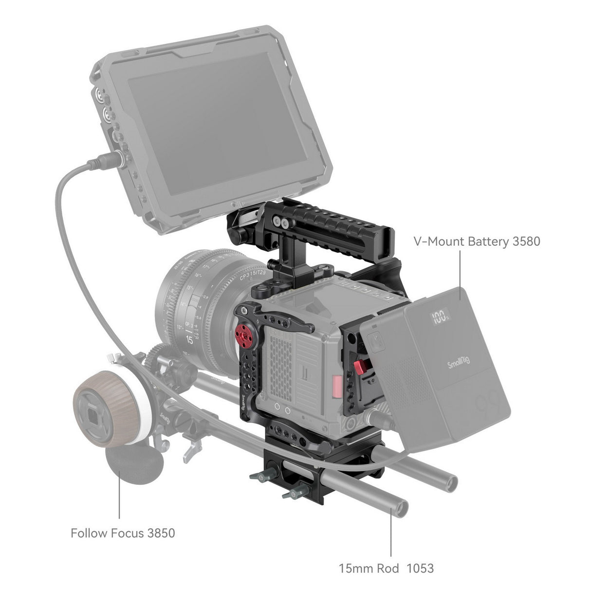 SmallRig 4111 Advanced Camera Cage Kit for RED KOMODO