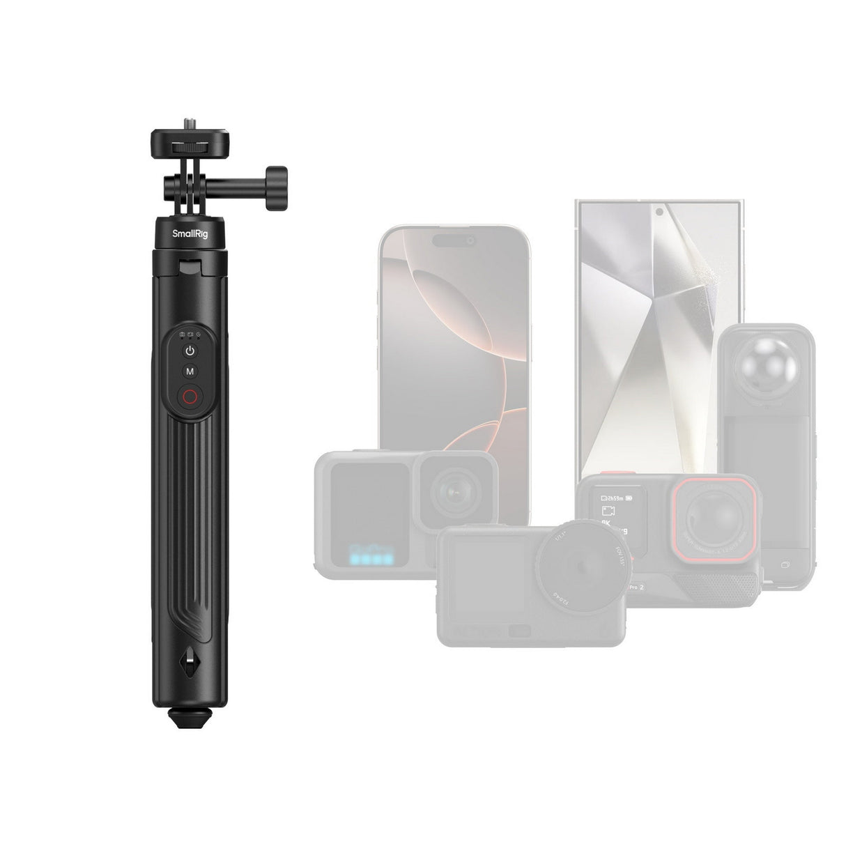 SmallRig 5464 Selfie Tripod for Action Cameras and Phones