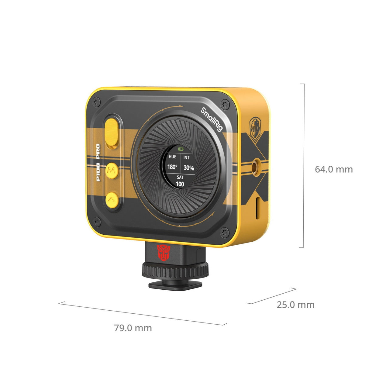 SmallRig 5511 Vibe P108 Pro Mini LED Video Light, BumbleBee Edition