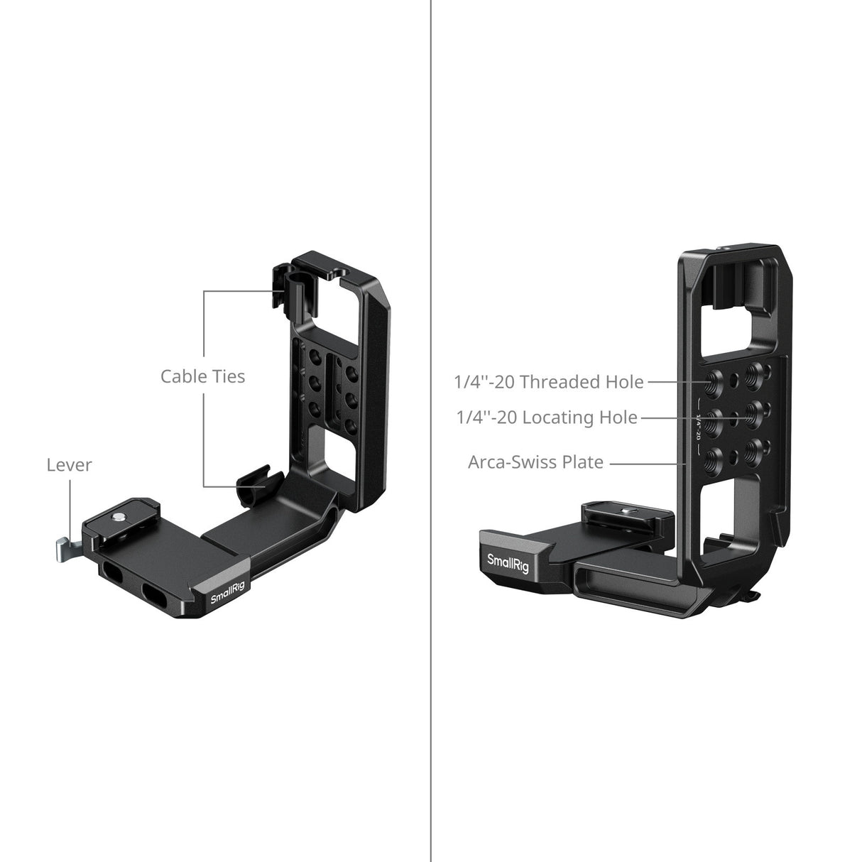 SmallRig 5594 Vertical Mount Plate for Cage with Arca-Type