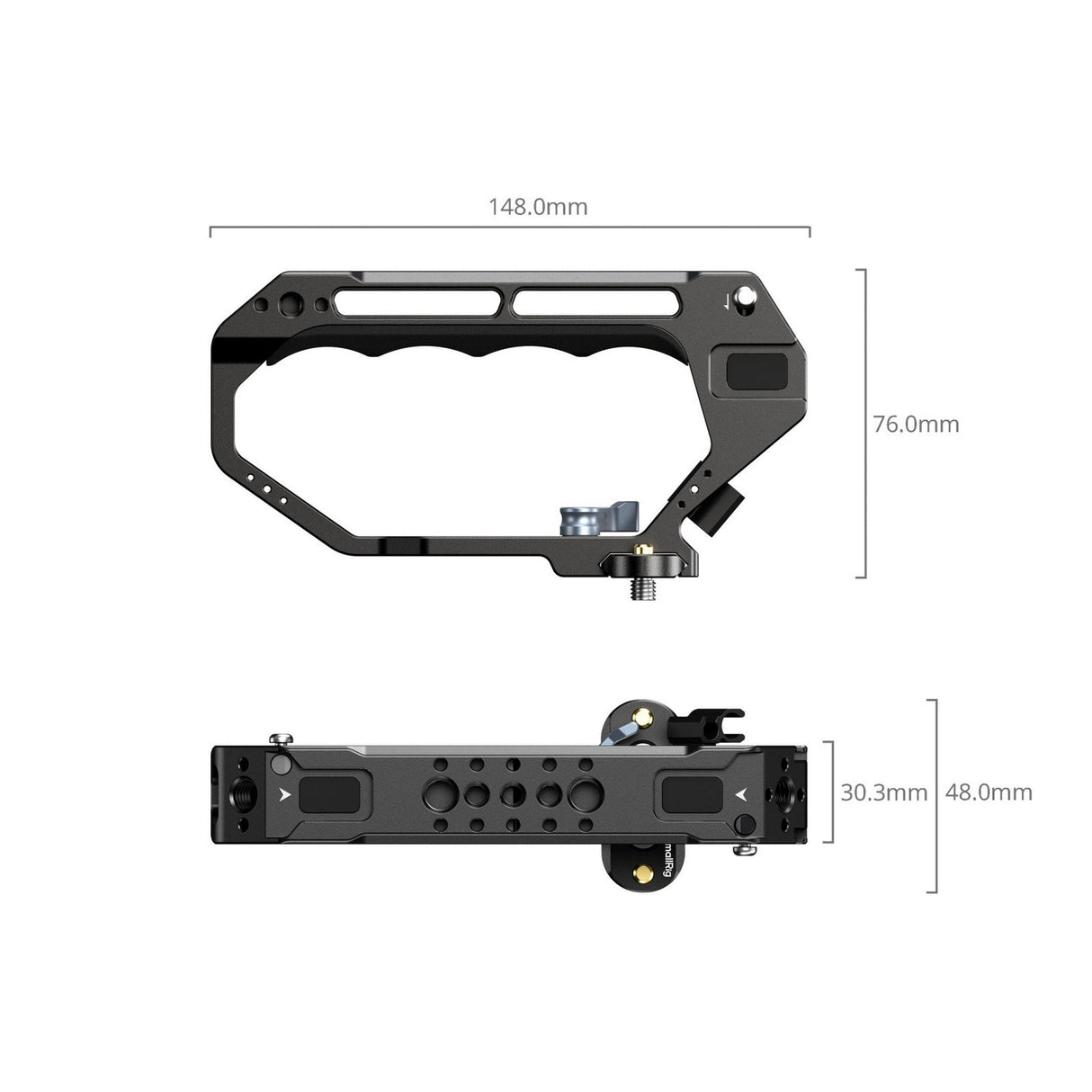 SmallRig 5661 D-Style Top Handle with NATO Clamp Camera Rig Handle