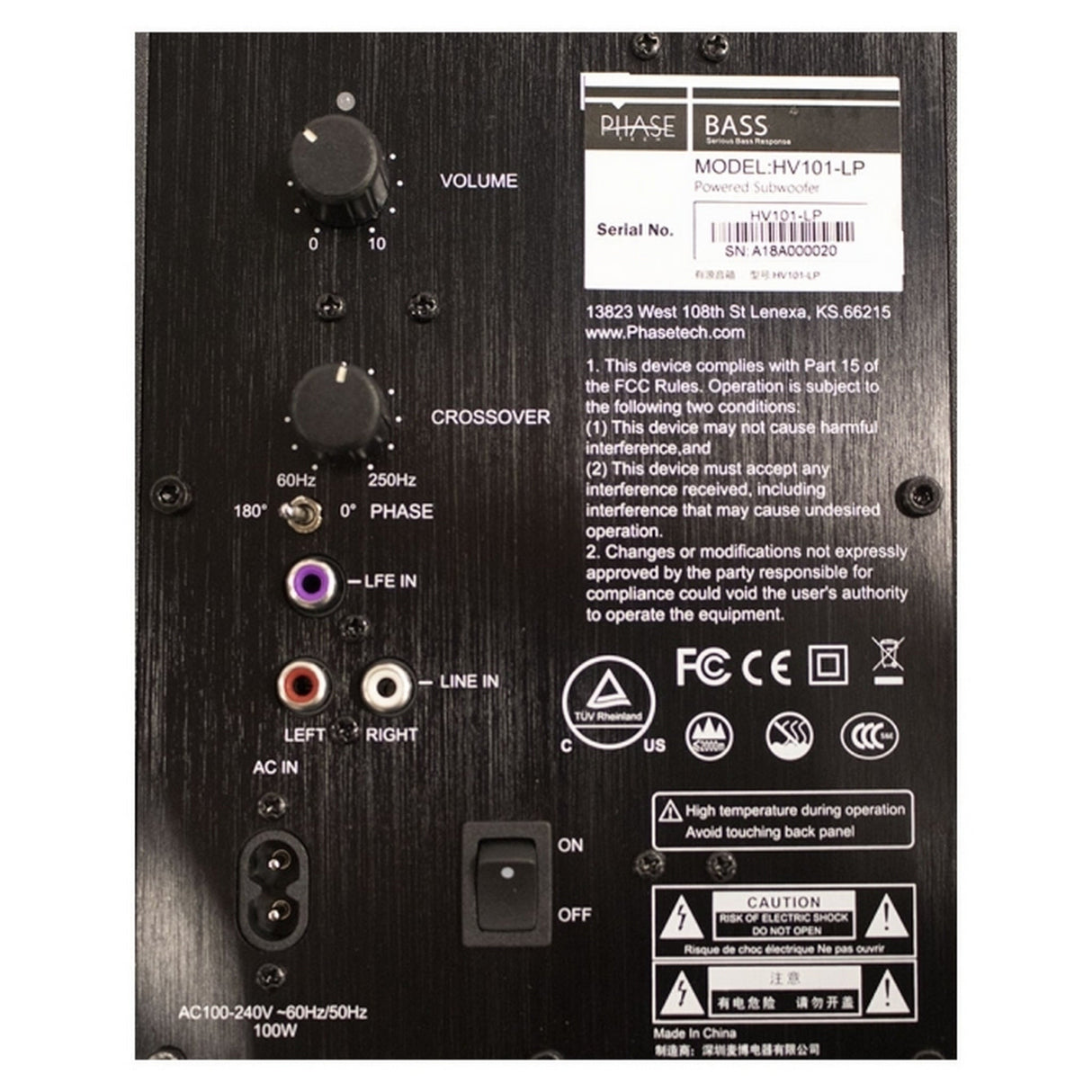SoundTube HV101 10-Inch Ported Subwoofer