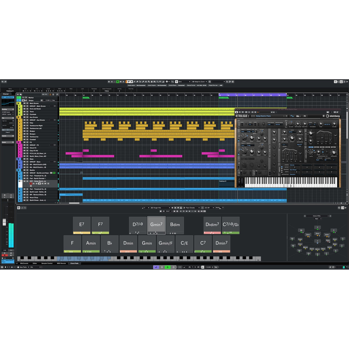 Steinberg Cubase Pro 13 Audio Post-Production Software, Upgrade from Cubase 6-12, School Site License Download